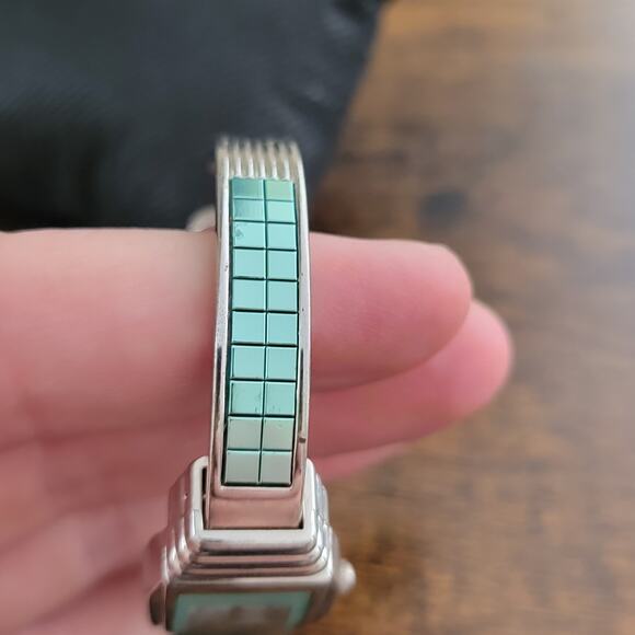 Vintage Watches Vellaccio Green Enamel Dial Quartz Ladies Watch Japan Movt - Picture 8 of 10